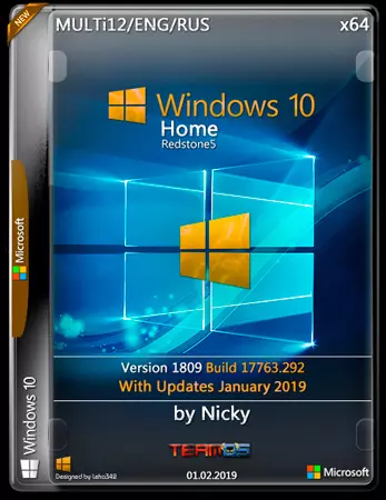 WINDOWS 10 ÉDITION FAMILIALE X64 1809.17763.292